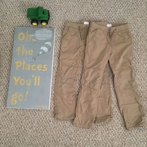 Boys Fleece Lined Khaki pants Sz Small (6/7)